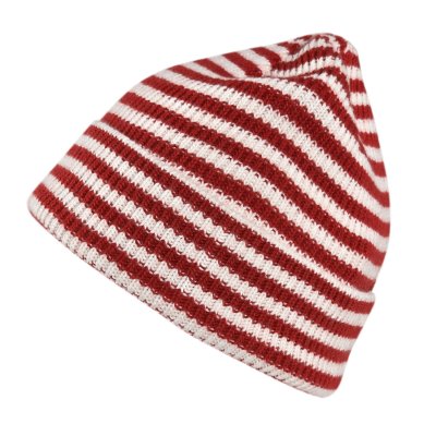 Czapka - Gårda Saint-Gervais Striped Wool Mix Beanie (czerwony/biały)