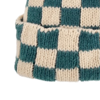 Czapki - Gårda Hedemora Beanie (beżowy/zielony)