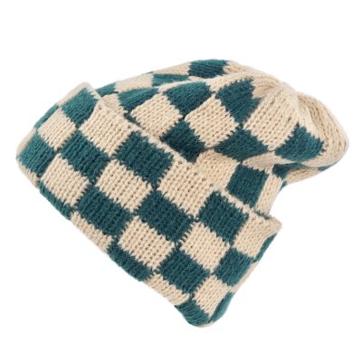 Czapki - Gårda Hedemora Beanie (beżowy/zielony)