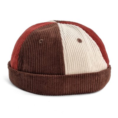 Czapka - Gårda Lockport Docker Beanie (brązowy/czerwony/kremowy)