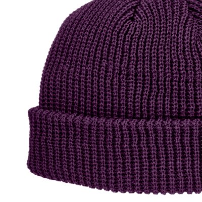 Czapka - Gårda Loxley Knitted Docker Beanie (fioletowy)