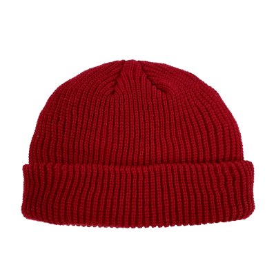 Czapka - Gårda Loxley Knitted Docker Beanie (burgundia)