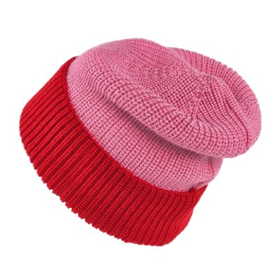 Czapka - Gårda St. Moritz Merino Wool Beanie (czerwony/różowy)