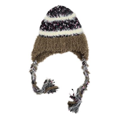 Czapka - Gårda Quellon Knit Earflap Beanie (brązowy/wielokolorowy)