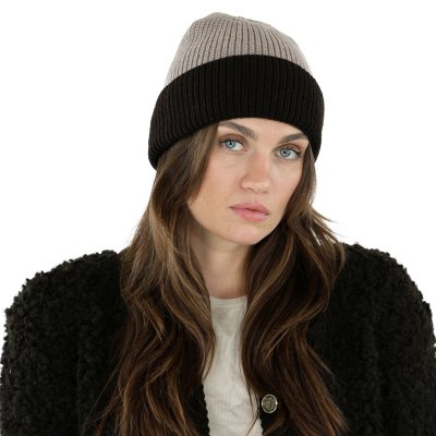 Czapka - Gårda St. Moritz Merino Wool Beanie (brązowy/beżowy)