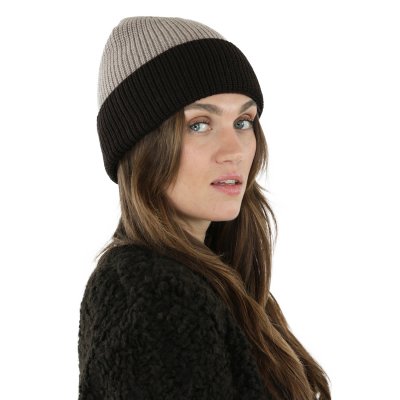 Czapka - Gårda St. Moritz Merino Wool Beanie (brązowy/beżowy)