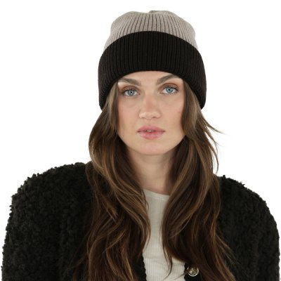 Czapka - Gårda St. Moritz Merino Wool Beanie (brązowy/beżowy)