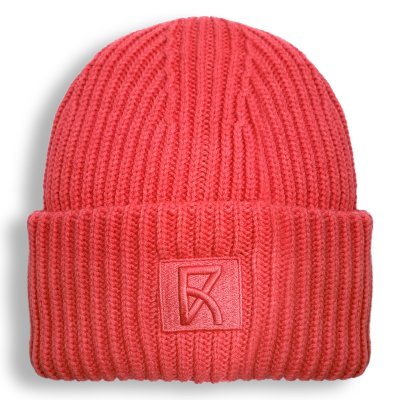 Czapki - Gårda Knitted Beanie (Fuksja)
