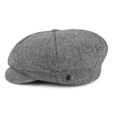 Kaszkiet - Jaxon Hats Herringbone Big Apple Cap (szary)
