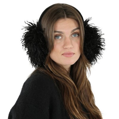 Ogrzewacze do uszu - Gårda Avola Faux Fur Ear Muffs (czarny)