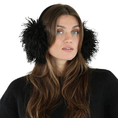 Ogrzewacze do uszu - Gårda Avola Faux Fur Ear Muffs (czarny)