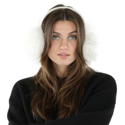 Ogrzewacze do uszu - Gårda Avola Faux Fur Ear Muffs (biały)