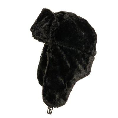 Trapper hat - Gårda Angora Trapper Hat (czarny)