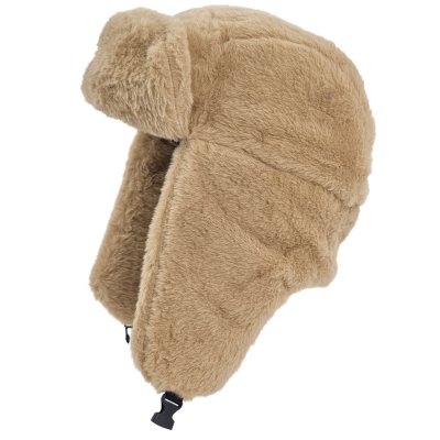 Trapper hat - Gårda Faux Fur Trapper Hat (jasnobrązowy)