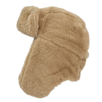 Trapper hat - Gårda Faux Fur Trapper Hat (jasnobrązowy)