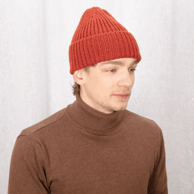 Czapki - Sätila Ryssby Wool Beanie (pomarańczowy)