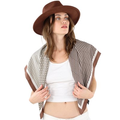 Apaszka - Gårda Narbonne Satin Scarf (brązowy/biały)