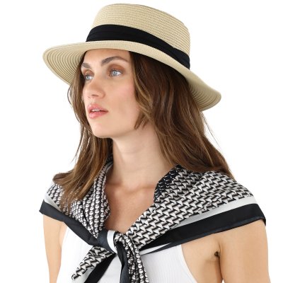 Apaszka - Gårda Narbonne Satin Scarf (czarny/biały)