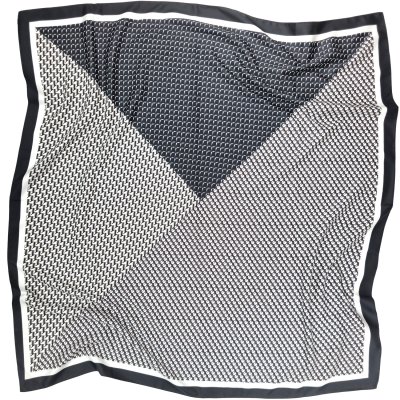 Apaszka - Gårda Narbonne Satin Scarf (czarny/biały)