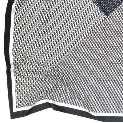 Apaszka - Gårda Narbonne Satin Scarf (czarny/biały)