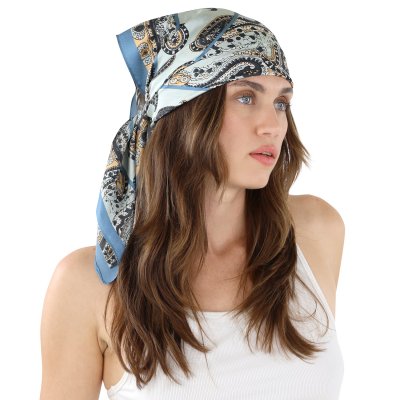 Apaszka - Gårda Paisley Satin Scarf (niebieski)