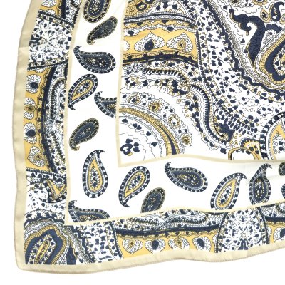 Apaszka - Gårda Paisley Satin Scarf (biały)