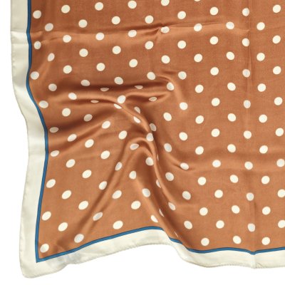 Apaszka - Gårda Polka Dot Satin Scarf (pomarańczowy)