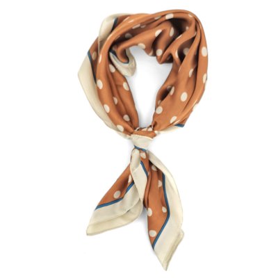 Apaszka - Gårda Polka Dot Satin Scarf (pomarańczowy)