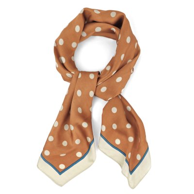 Apaszka - Gårda Polka Dot Satin Scarf (pomarańczowy)