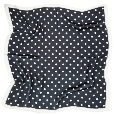 Apaszka - Gårda Polka Dot Satin Scarf (czarny)