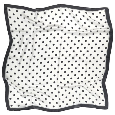Apaszka - Gårda Polka Dot Satin Scarf (biały)