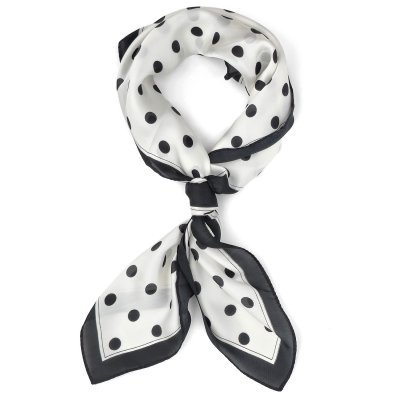Apaszka - Gårda Polka Dot Satin Scarf (biały)