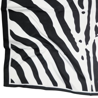 Apaszka - Gårda Zebra Satin Scarf (czarny)