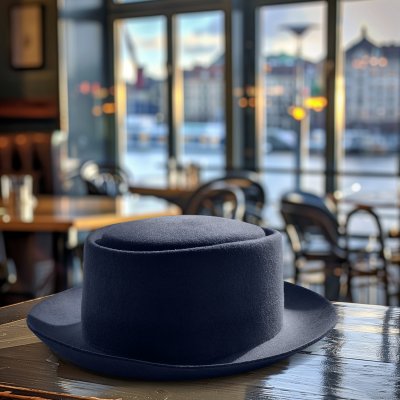 Kapelusze - Gårda Cairns Pork Pie (ciemny niebieski)