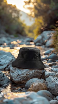 Kapelusze - Gårda Wynn Bucket Hat (czarny)