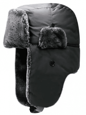 Czapki zimowe - Trapper Hat with Faux Fur (szary)