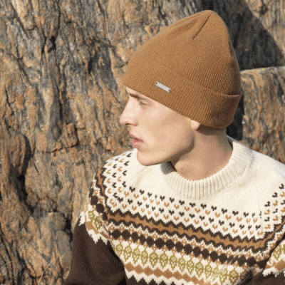 Czapki - Sätila Söder Lambswool Beanie (beżowy)