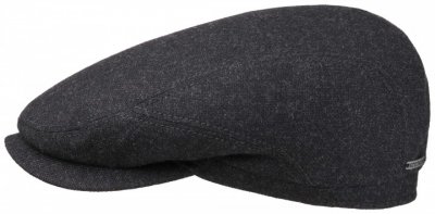 Kaszkiet - Stetson Belfast Wool/Cashmere Flat cap (antracyt)