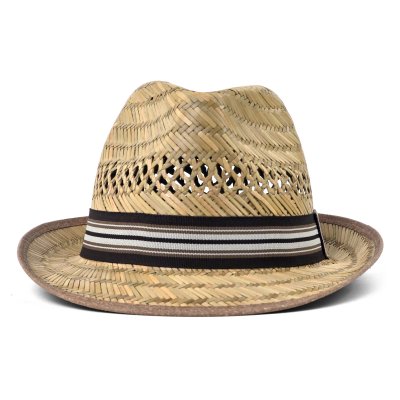 Słomiany kapelusz - Gårda Agulo Natural Straw Trilby (naturalny/brązowy)
