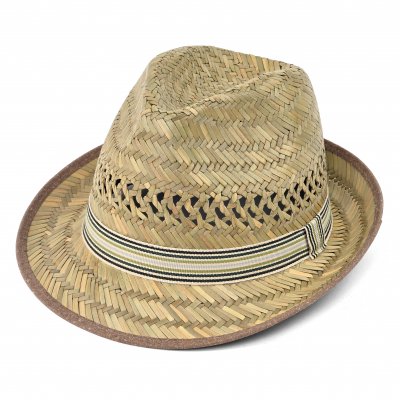 Słomiany kapelusz - Gårda Agulo Natural Straw Trilby (naturalny/kremowy)