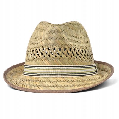 Słomiany kapelusz - Gårda Agulo Natural Straw Trilby (naturalny/kremowy)