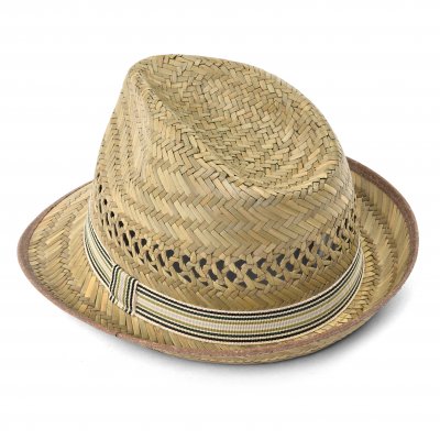 Słomiany kapelusz - Gårda Agulo Natural Straw Trilby (naturalny/kremowy)