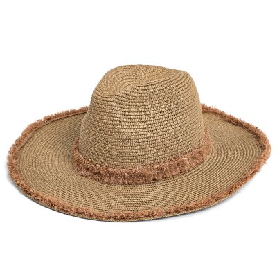 Słomiany kapelusz - Gårda Alicante Fedora (khaki)