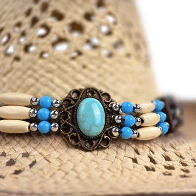 Słomiany kapelusz - Gårda Antibes Western Hat (natura)