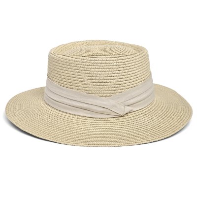 Słomiany kapelusz - Gårda Corfu Gambler (beżowy/różowy)