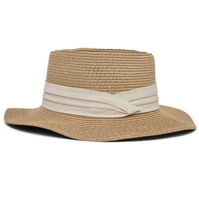 Słomiany kapelusz - Gårda Corfu Gambler (khaki/różowy)