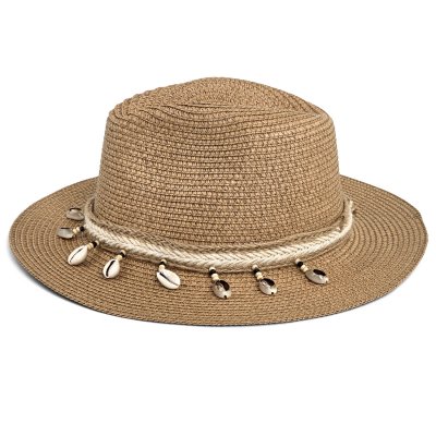 Słomiany kapelusz - Gårda Nerja Fedora (khaki)