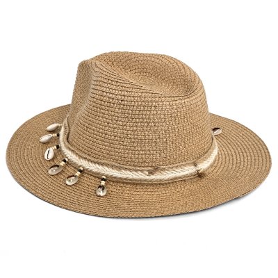 Słomiany kapelusz - Gårda Nerja Fedora (khaki)