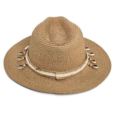 Słomiany kapelusz - Gårda Nerja Fedora (khaki)