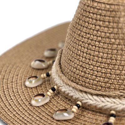 Słomiany kapelusz - Gårda Nerja Fedora (khaki)